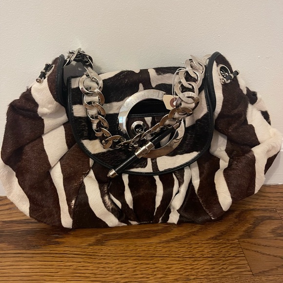 Dior Bags Christian Dior Zebra Pony Hair Bag Purse Poshmark